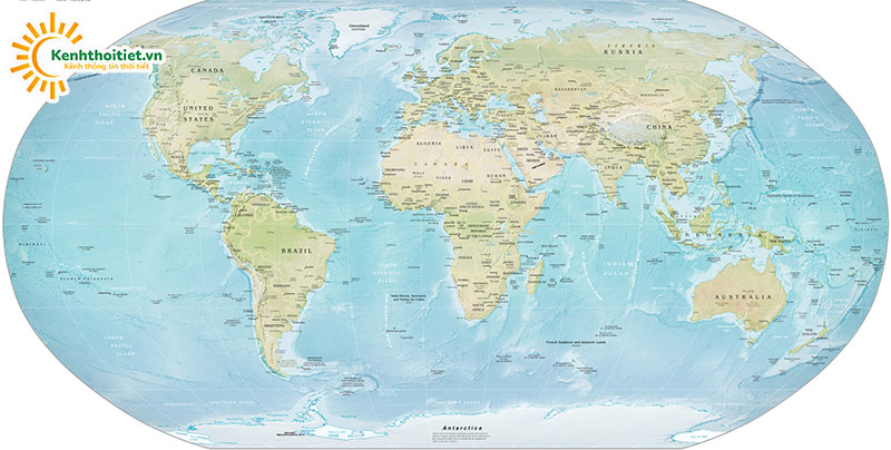 Bản đồ thế giới Full HD và bản đồ chi tiết các châu lục 2024 mới nhất