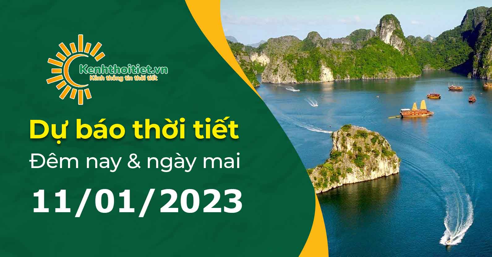 Dự báo thời tiết đêm nay và ngày mai 11/01/2023 các vùng trên cả nước